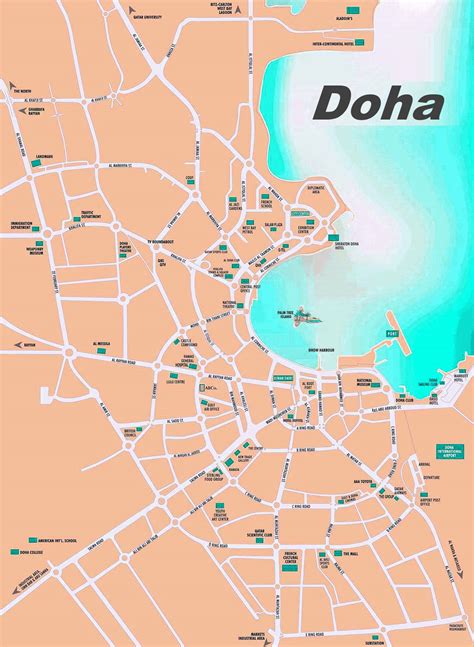 Doha sightseeing map