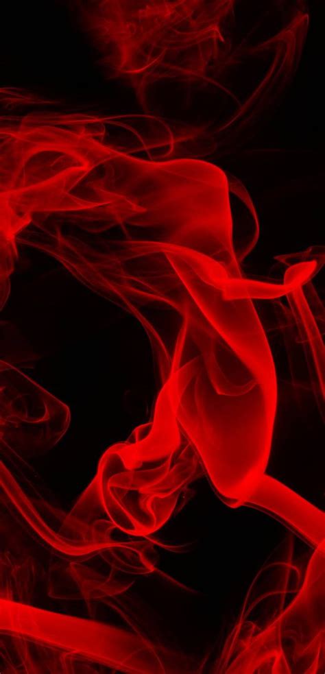 Black Background With Red Smoke