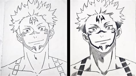 How to Draw Ryoumen Sukuna | Jujutsu Kaisen | Pencil Drawing | Using HB ...