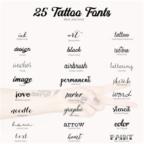 25 FREE tattoo fonts for your next ink session • A Subtle Revelry ...