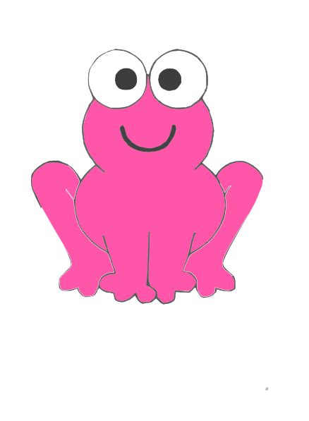 Frog Pink Clip Art at Clker.com - vector clip art online, royalty free ...