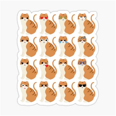 "Cat Emoji " Sticker by HippoEmo | Redbubble