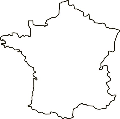 Map of France. Outline map vector illustration 8726860 Vector Art at ...