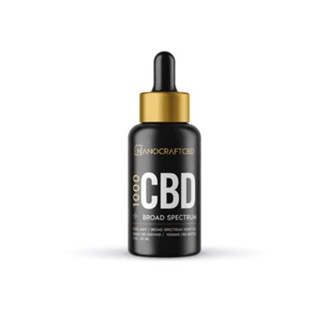 Nanocraft CBD 1000mg CBD Oil Drops - Gold Series Tincture