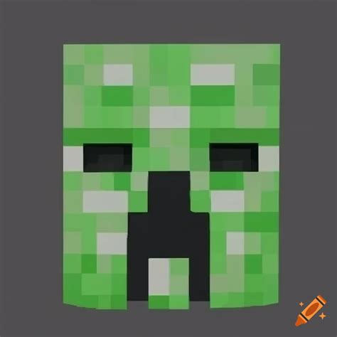 Pixel art of a creeper face from minecraft on Craiyon