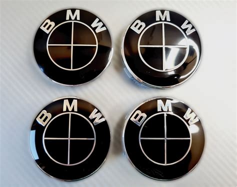 BMW Wheel Centre Caps (set of 4) Full Black