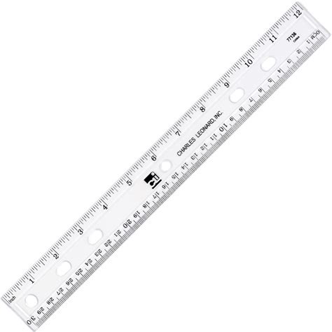 LEO77136 - CLI 12" Plastic Ruler - Office Supply Hut