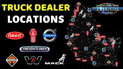 American Truck Simulator Dealership Locations