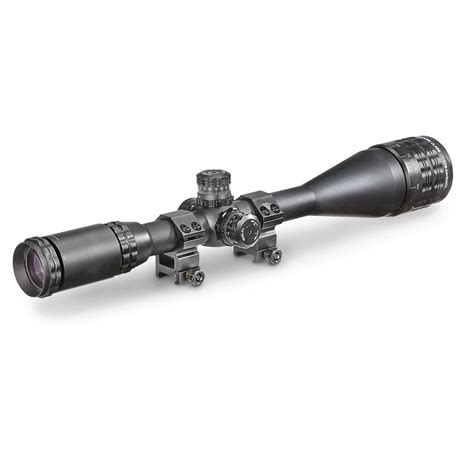 Sniper 6-24x50mm Tactical Rifle Scope, Matte Black - 222662, Rifle ...