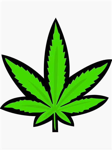 "Weed Leaf" Sticker for Sale by corrochdesigns | Redbubble