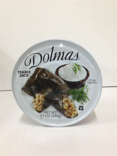 Trader Joe's Dolmas Vine Leaves Stuffed with Rice (Pack of 6)