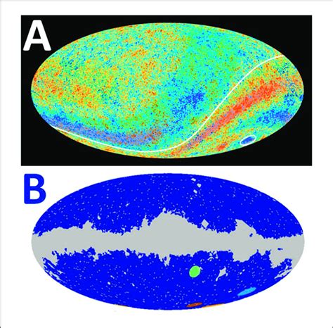 | Map of the cosmic microwave background (CMB) radiation. (A) The Axis ...