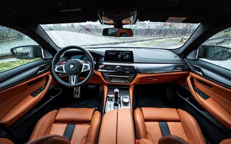 Download wallpapers 2019, BMW M5, interior, new M5, inside view, tuning ...