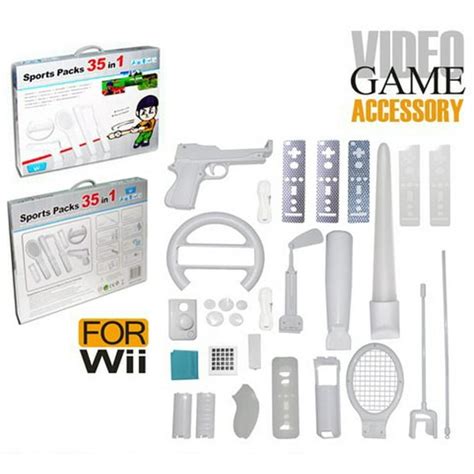 35 in 1 Nintendo Wii / Wii U Accessories Kit Sports Pack - Walmart.com ...