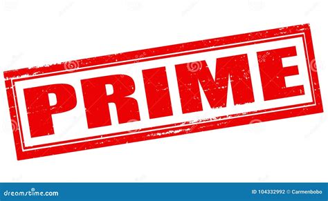 Prime stock vector. Illustration of prime, grunge, symbol - 104332992