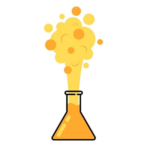 Premium Vector | Chemical explosion in a test tube icon for science or ...