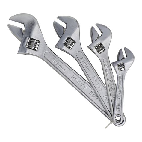 Craftright 4 Piece Adjustable Wrench Set | Bunnings Warehouse