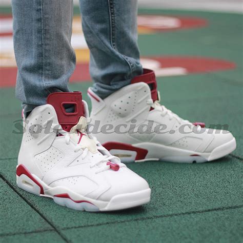 Air Jordan 6 "Maroon" - On-Feet Images - SneakerNews.com