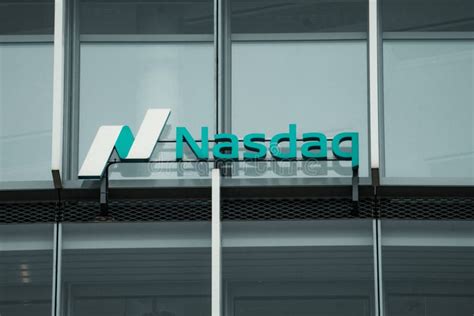 Nasdaq Company Logo Sign on Modern Office in Vilnius, Lithuania ...