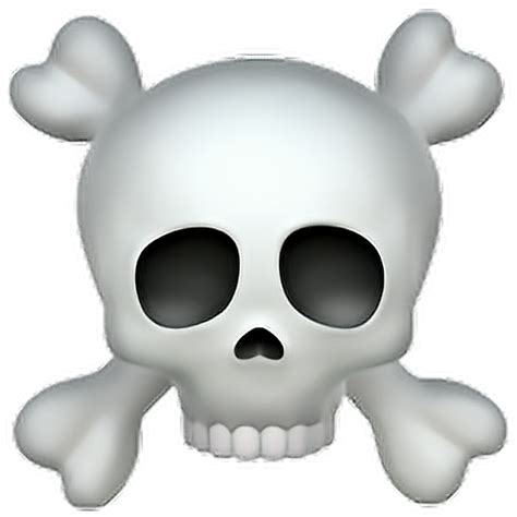 Skull Emoji, Dark Humor Emoji, Skeleton Symbol, Bone Representation ...