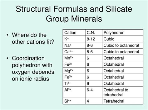 PPT - The Rock Forming Silicate Minerals: Basic Principles PowerPoint ...