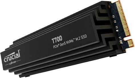 Crucial T700 4TB Gen5 NVMe M.2 SSD with heatsink - Up to 12,400 MB/s ...