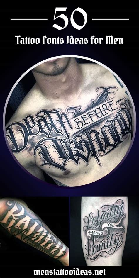 Tattoo Fonts Ideas for Men - Ideas and Designs for Guys