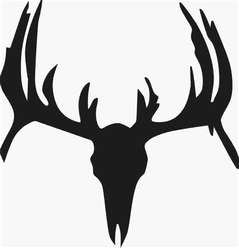 Deer Skull Silhouette - ClipArt Best