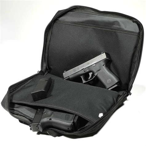 Glock 2-Pistol Case, Black, Range Bag, OEM Glock Pistol Pouch, Holds 2 ...