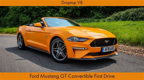 Droptop V8: Ford Mustang GT Convertible First Drive - YouTube