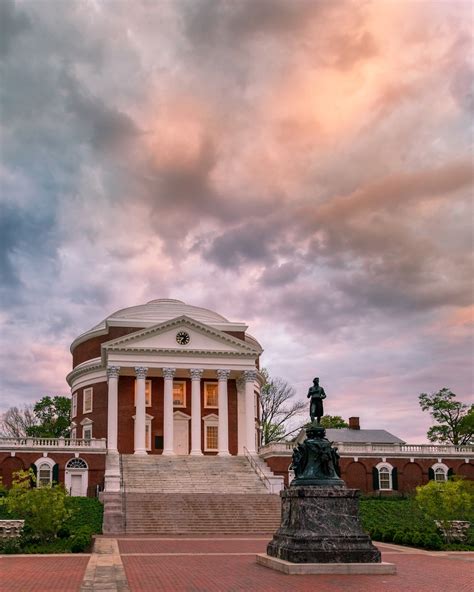 UVA Rotunda Spring Sunset Picture Photo University of - Etsy