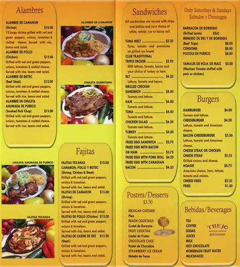 Trejo Menu, Menu for Trejo, Norristown, Montgomery County - Urbanspoon ...