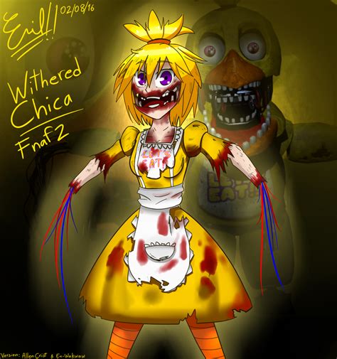 Fnaf 2 Withered Chica Fan Art by Emil-Inze on DeviantArt