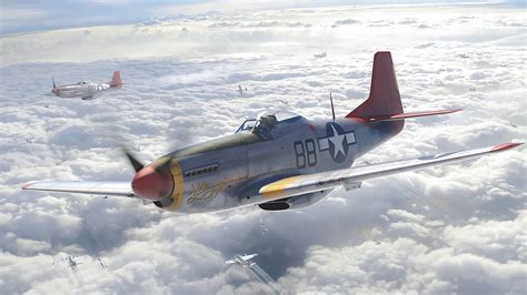 digital art, North American P 51 Mustang, Military aircraft Wallpapers ...