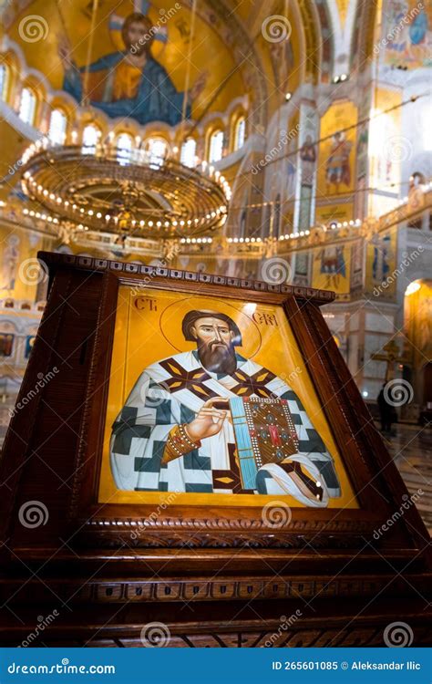 Belgrade, Serbia - December 20, 2022: Saint Sava Icon at Saint Sava ...