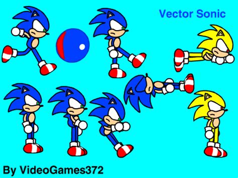 Edited Vector Sonic Sprites on Scratch