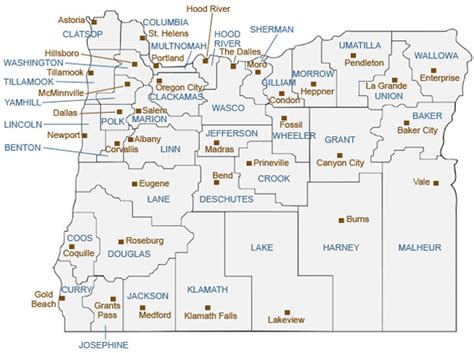 State of Oregon: County Records Guide - Oregon Maps