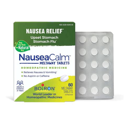 Boiron NauseaCalm Natural Relief for Upset Stomach, Nausea, and ...