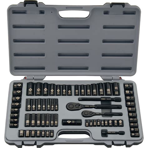 STANLEY 92-824 69-Piece Socket Mechanics Tool Set, Black Chrome ...