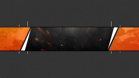 Download a black and orange banner with a black background Wallpaper ...