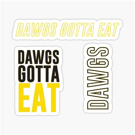 "DAWGS" Sticker for Sale by audreyyyyj | Redbubble