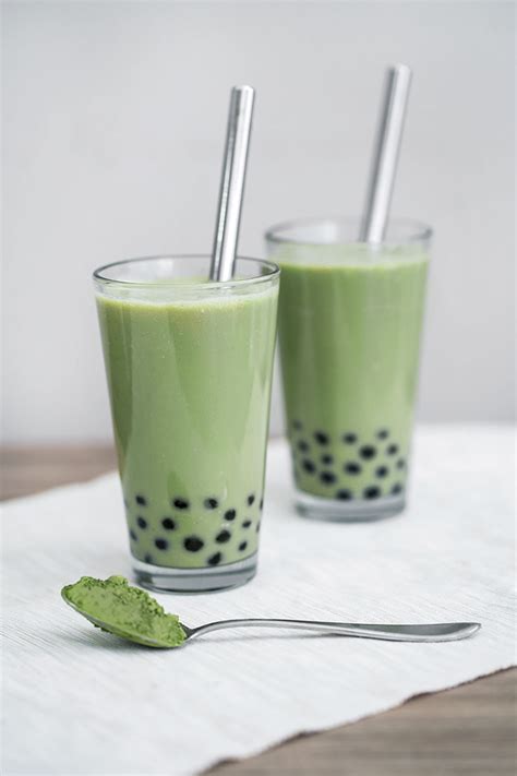 Matcha Milk Tea Boba - Obsessive Cooking Disorder