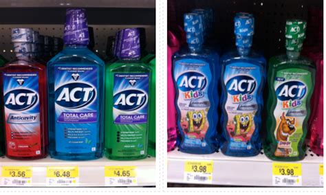 ACT Mouthwash Coupon + Walmart Deal