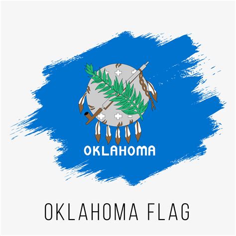 USA State Oklahoma Grunge Vector Flag Design Template 18812280 Vector ...