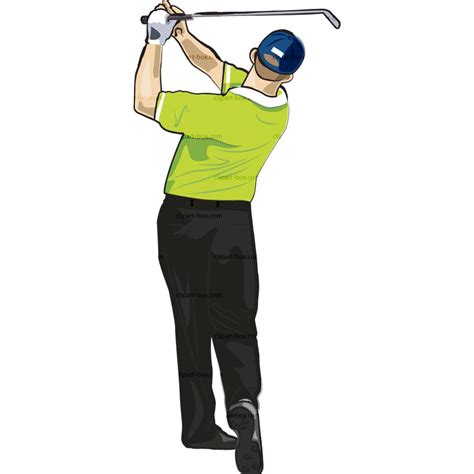 golfer swinging clipart - Clipground