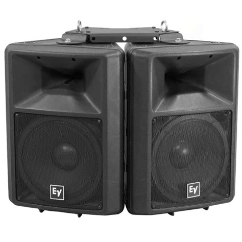 Gym Sound System with 6 EV Speakers, Bluetooth, Rolling Rack and Input ...