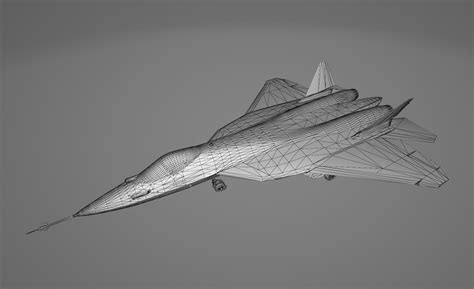 3D Sukhoi Su-57 Felon With Cockpit - TurboSquid 2109867