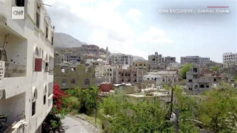 Drone footage shows Yemen's city of Taiz in ruins