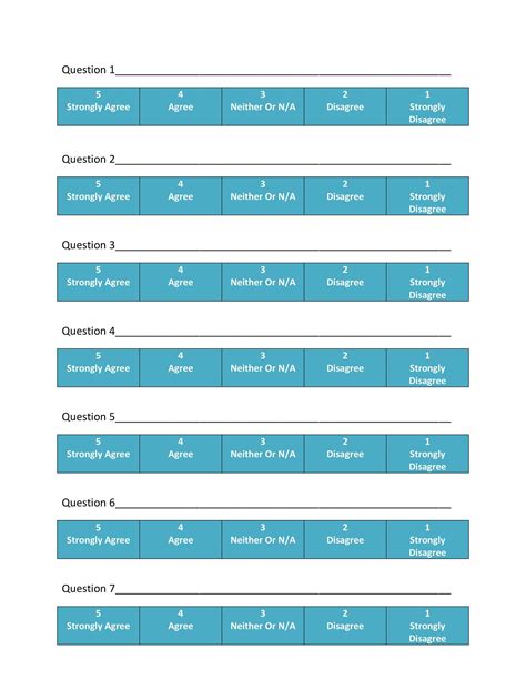 30 Free Likert Scale Templates & Examples - Template Lab