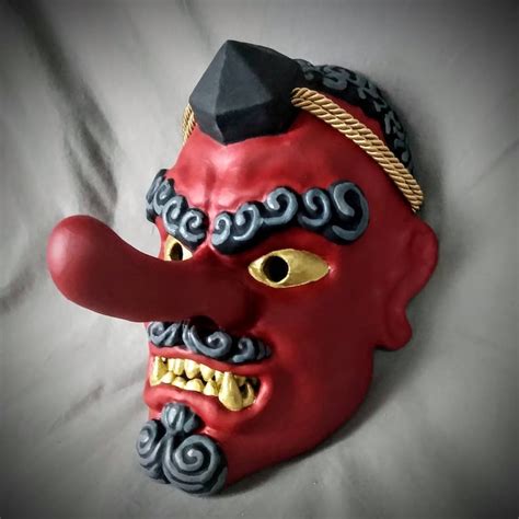 Traditional Tengu Mask / Bushido Mask / Samurai Half Mask / - Etsy